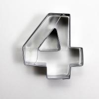 4 Rakam Modeli Kurabiye Kalıbı Metal Kopat