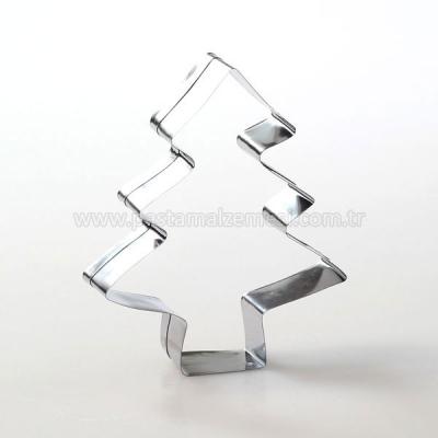 Çam Ağacı Figürlü Metal Kurabiye Kalıbı