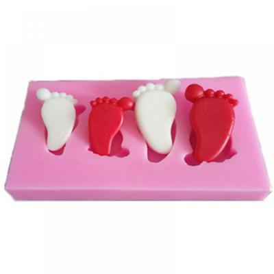 4'Lü Bebek Ayakları Silikon Kalıbı