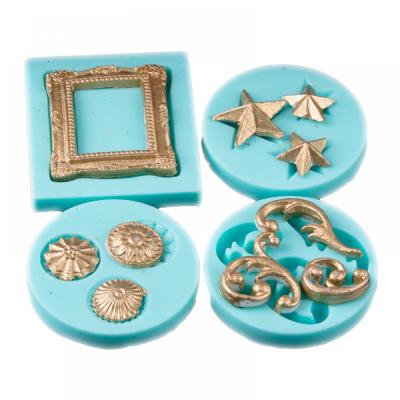 4'Lü Silikon Dekor Ve Kokulu Taş Kalıbı