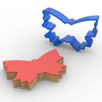 Kelebek Polikarbon Kopat Kurabiye Kalıbı