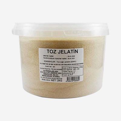 Toz Sıgır Jelatini 240-260 Bloom 1 KG