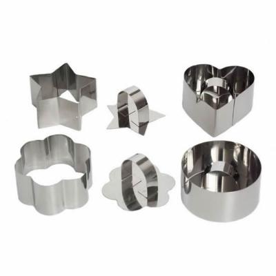 Kalp,Çiçek,Yuvarlak,Yıldız Metal 4 lü Kopat